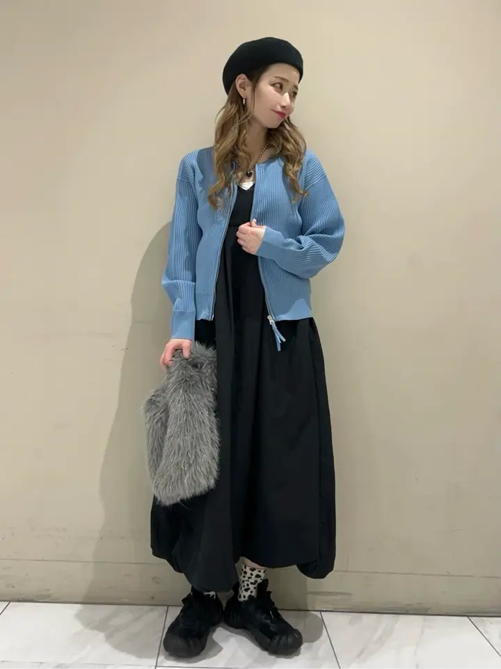 ZIP付きニットカーディガン/Green Parks（グリーン パークス）の