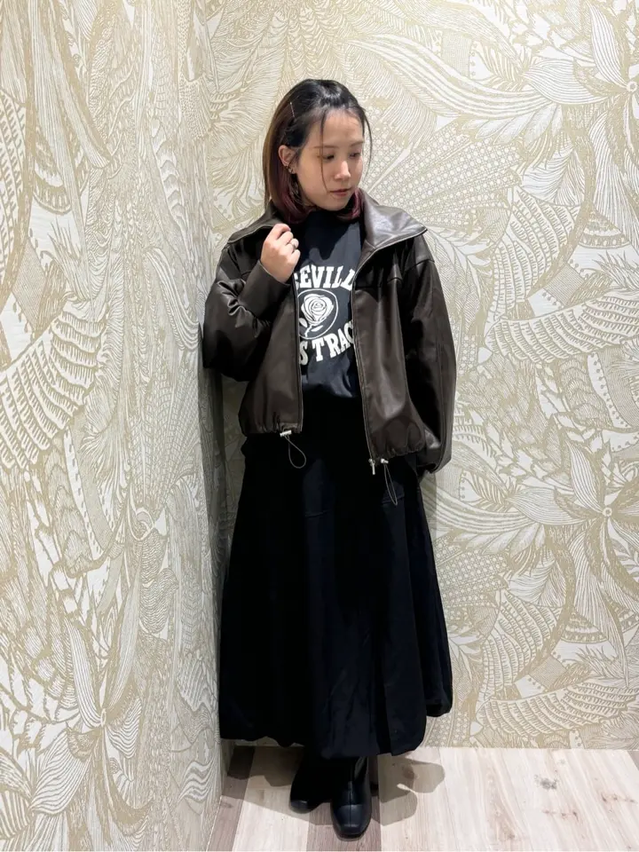 フェイクレザードロストブルゾン/Green Parks（グリーン パークス）の