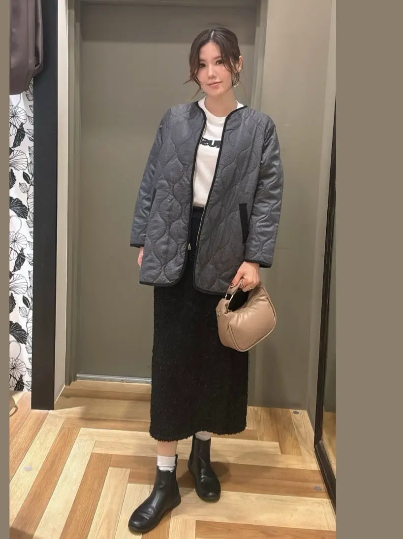 ≪USED≫撥水加工 キルティングZIPブルゾン/Green Parks（グリーン