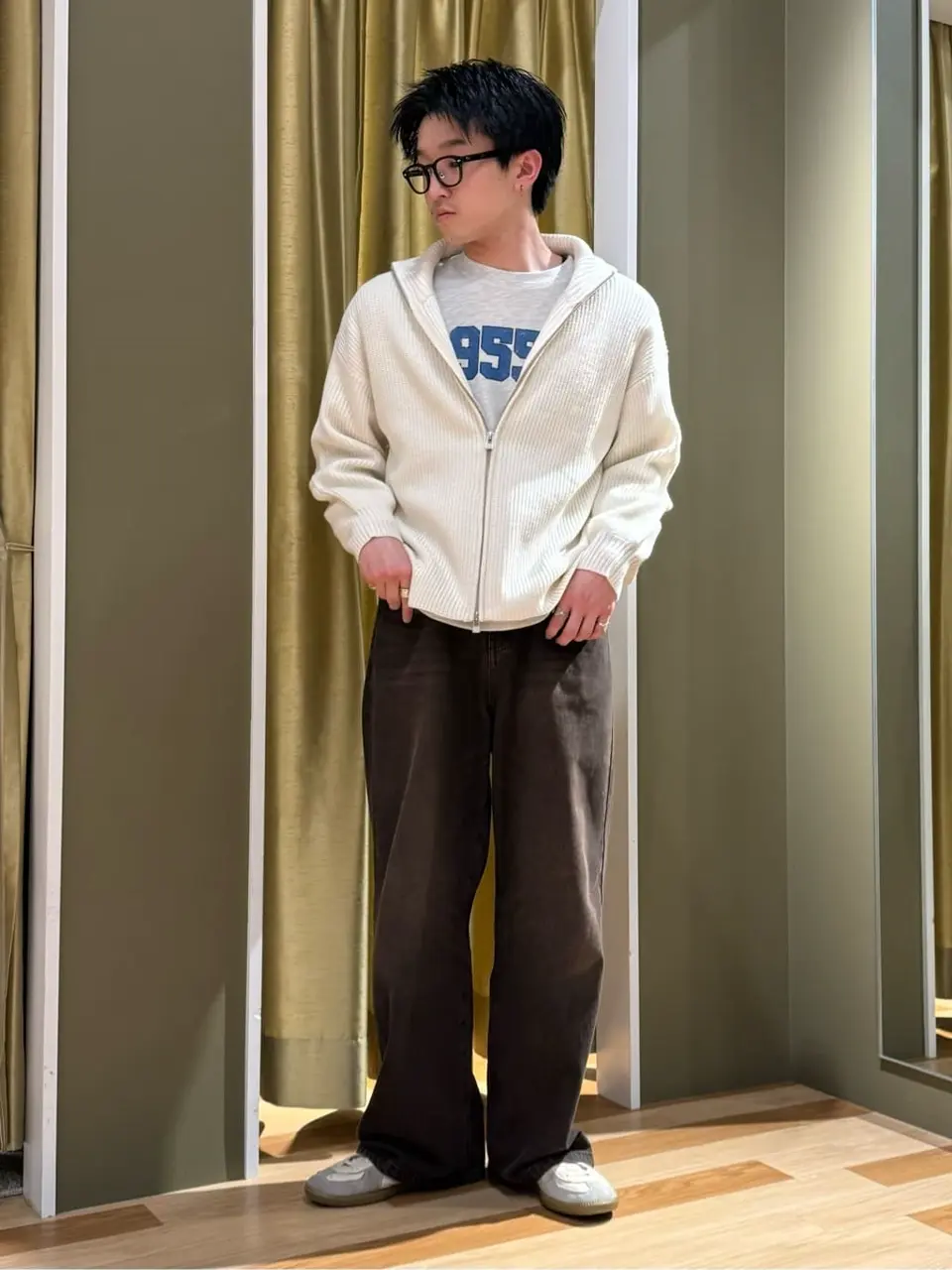 Miffy/ナンバーロゴミニ裏毛プルオーバー/Green Parks（グリーン