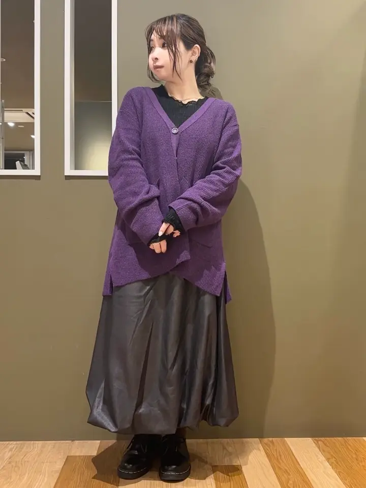 ルネ♡ピークスカーディガン アンチピリングゆるzipカーディガン/Green Parks（グリーン パークス