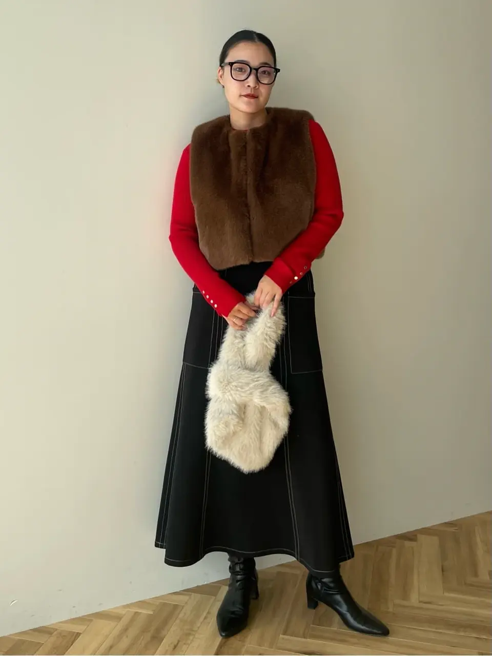 ELENCARE DUE フォックス調ファーベスト/Green Parks（グリーン