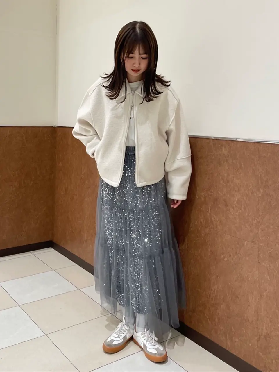 マルチウェイスパンコールスカート/earth music&ecology（アース