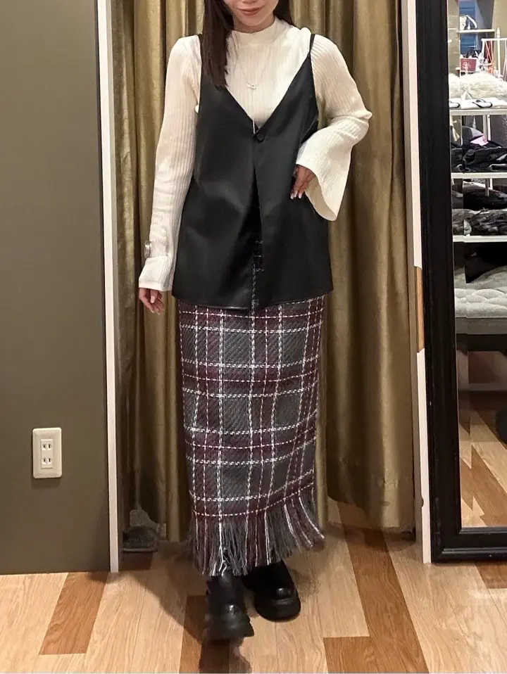 フェイクレザーキャミベスト/Green Parks（グリーン パークス）の