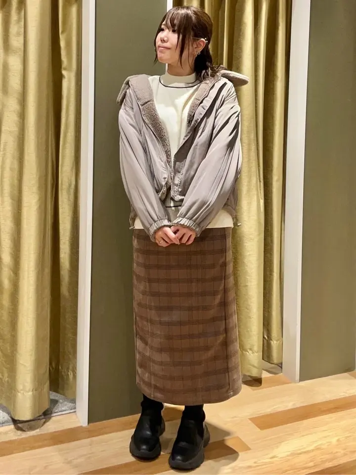 リバーシブルコンビボアブルゾン/Green Parks（グリーン パークス）の