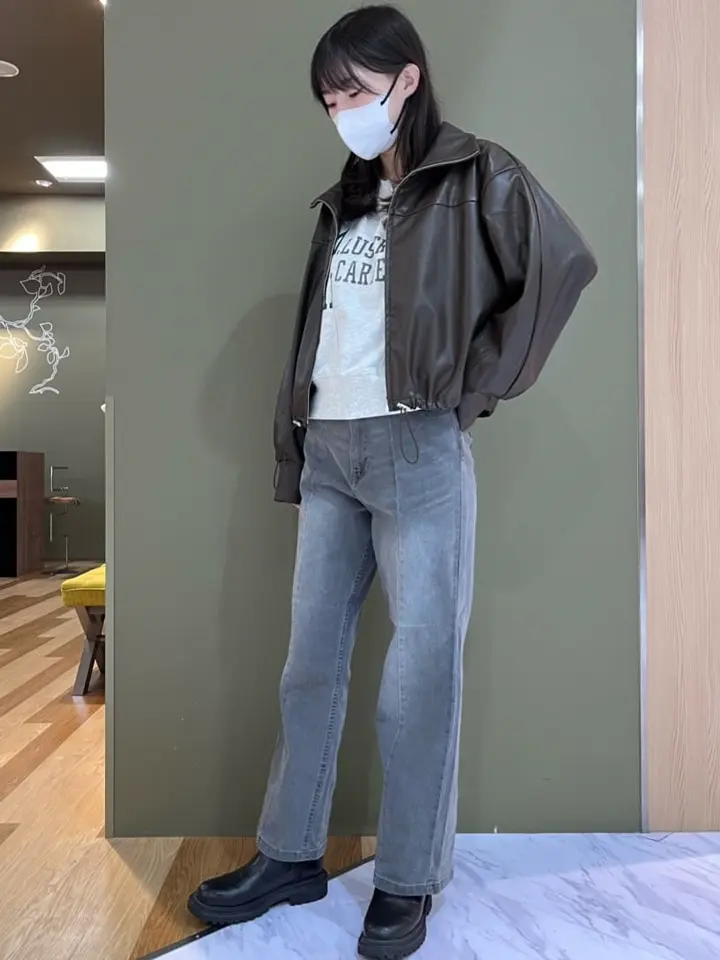 フェイクレザードロストブルゾン/Green Parks（グリーン パークス）の