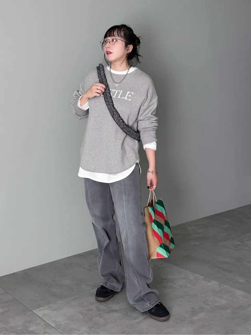 もちやわロゴニットプルオーバー/Green Parks（グリーン パークス）の