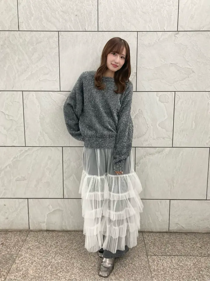 2wayチュールティアードフリルスカート(ペチ付き)/Green Parks