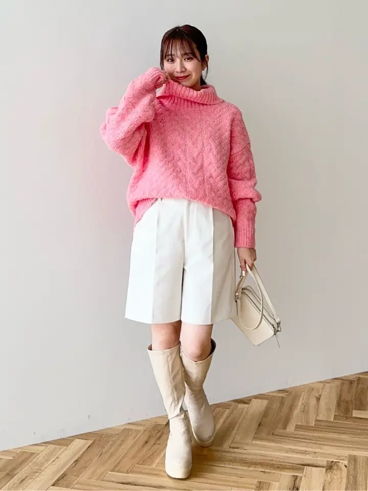 ケーブル編みハイネックニット/AnriettMusée（アンリエットミュゼ）の