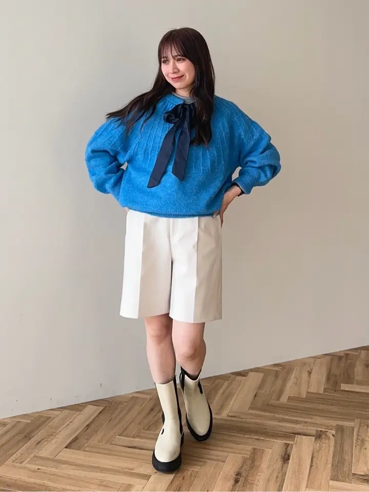 ボウタイリボン付きニット/AnriettMusée（アンリエットミュゼ）の