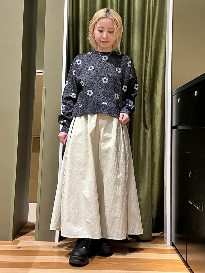 Miffy/フラワージャガードニットプルオーバー/Green Parks（グリーン