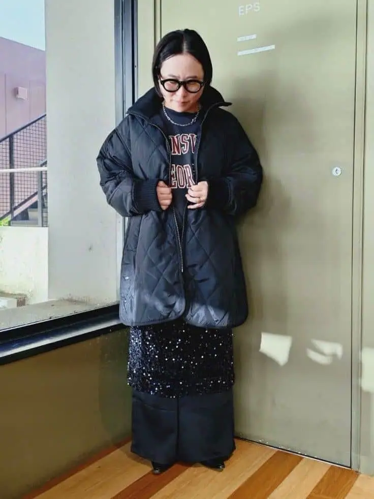 ラコステ　国内正規品　ロゴプレート　キルティングコート　未使用 リブスタンドキルティングコート/Green Parks（グリーン パークス）の