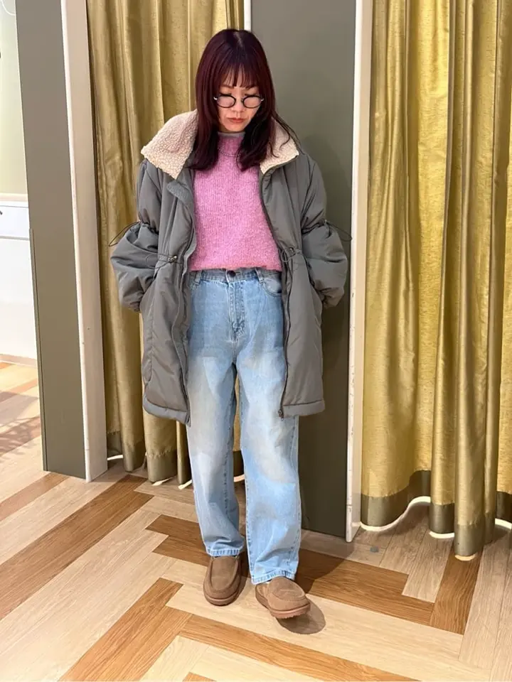 swing by 中綿スタンドカラーミリタリーコート/Green Parks（グリーン