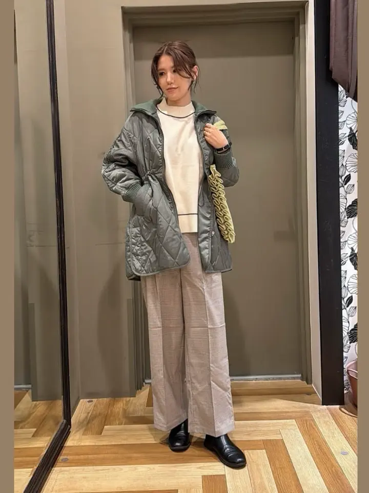 リブスタンドキルティングコート/Green Parks（グリーン パークス）の