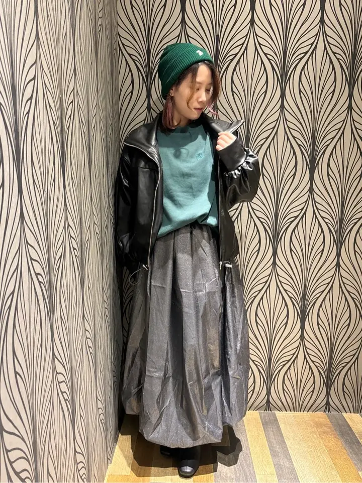 フェイクレザードロストブルゾン/Green Parks（グリーン パークス）の