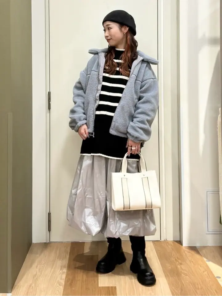 リバーシブルコンビボアブルゾン/Green Parks（グリーン パークス）の