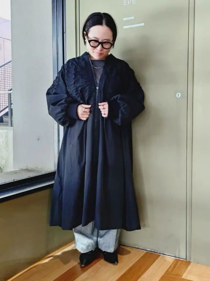 □ESCAR シャーリングロングコート/Green Parks（グリーン パークス