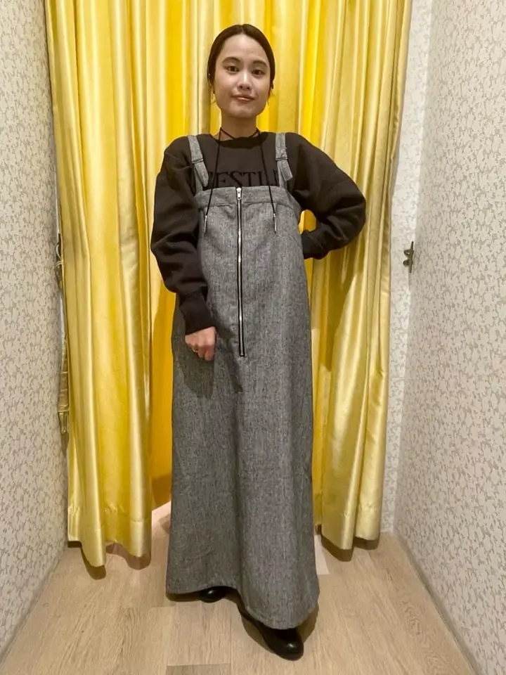 ELENCARE DUE ツイードZIPUPジャンスカ/Green Parks（グリーン