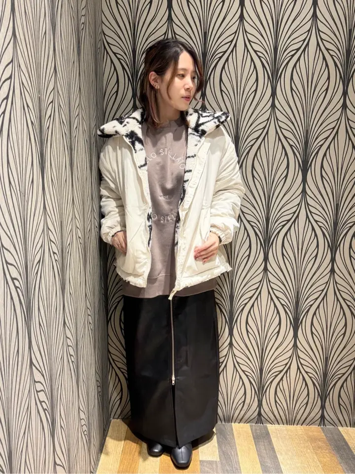 リバーシブルプリント柄ボアブルゾン/Green Parks（グリーン パークス