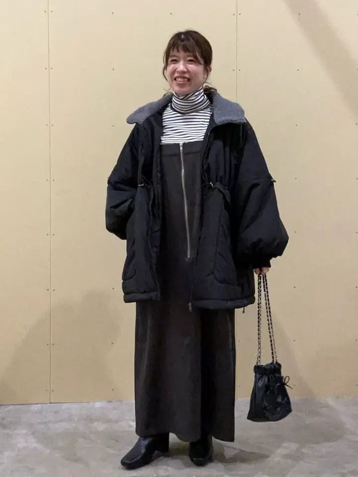 swing by 中綿スタンドカラーミリタリーコート/Green Parks（グリーン