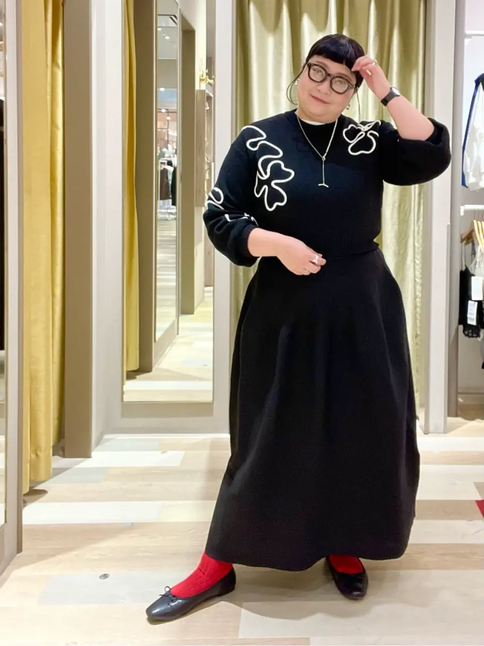 シビラ 高品質生地エクセーヌ ポンチョコート L～XL相 ダークグリーン