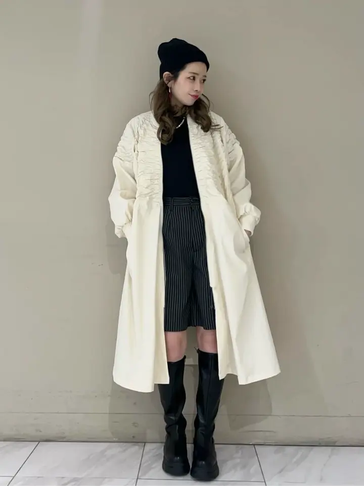 □ESCAR シャーリングロングコート/Green Parks（グリーン パークス