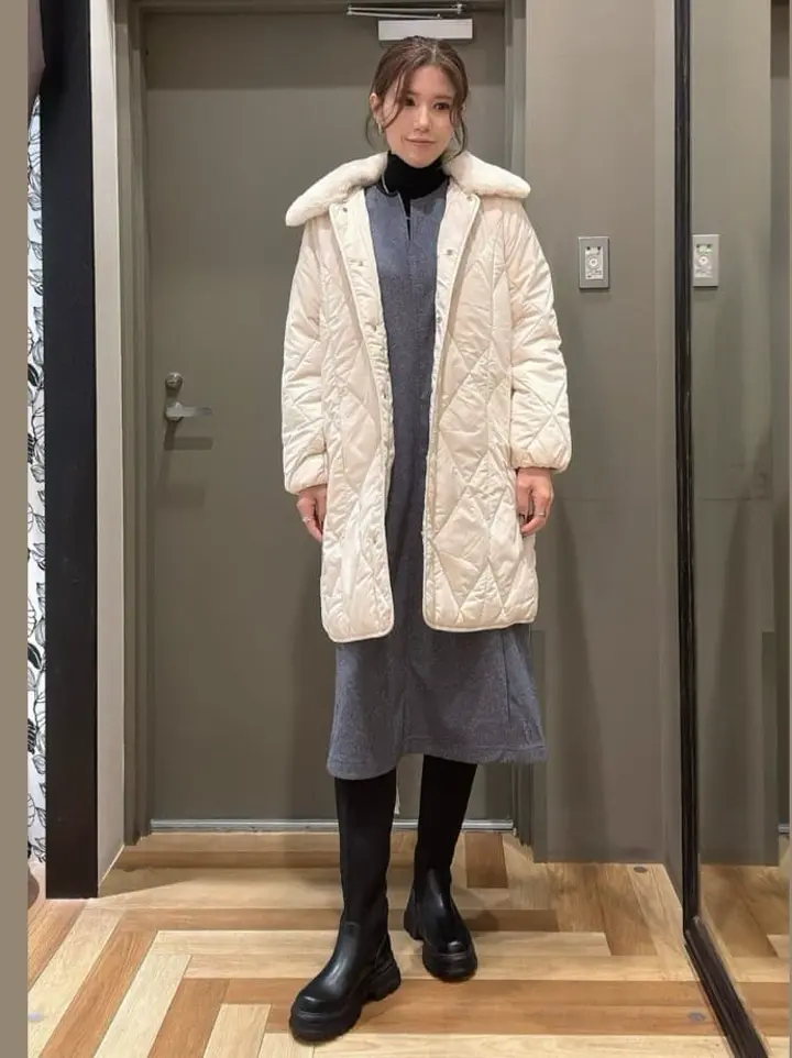 柄圧縮ポンチキーネックジャンスカ/Green Parks（グリーン パークス