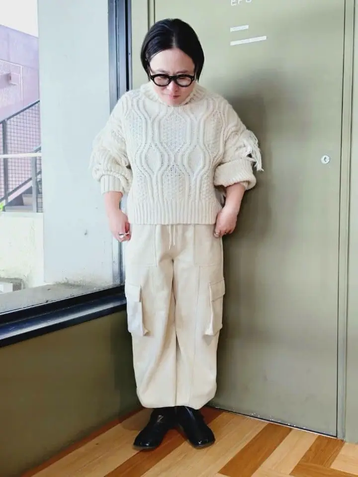 SUGAR SPOONスエードポンチカーゴパンツ/Green Parks（グリーン