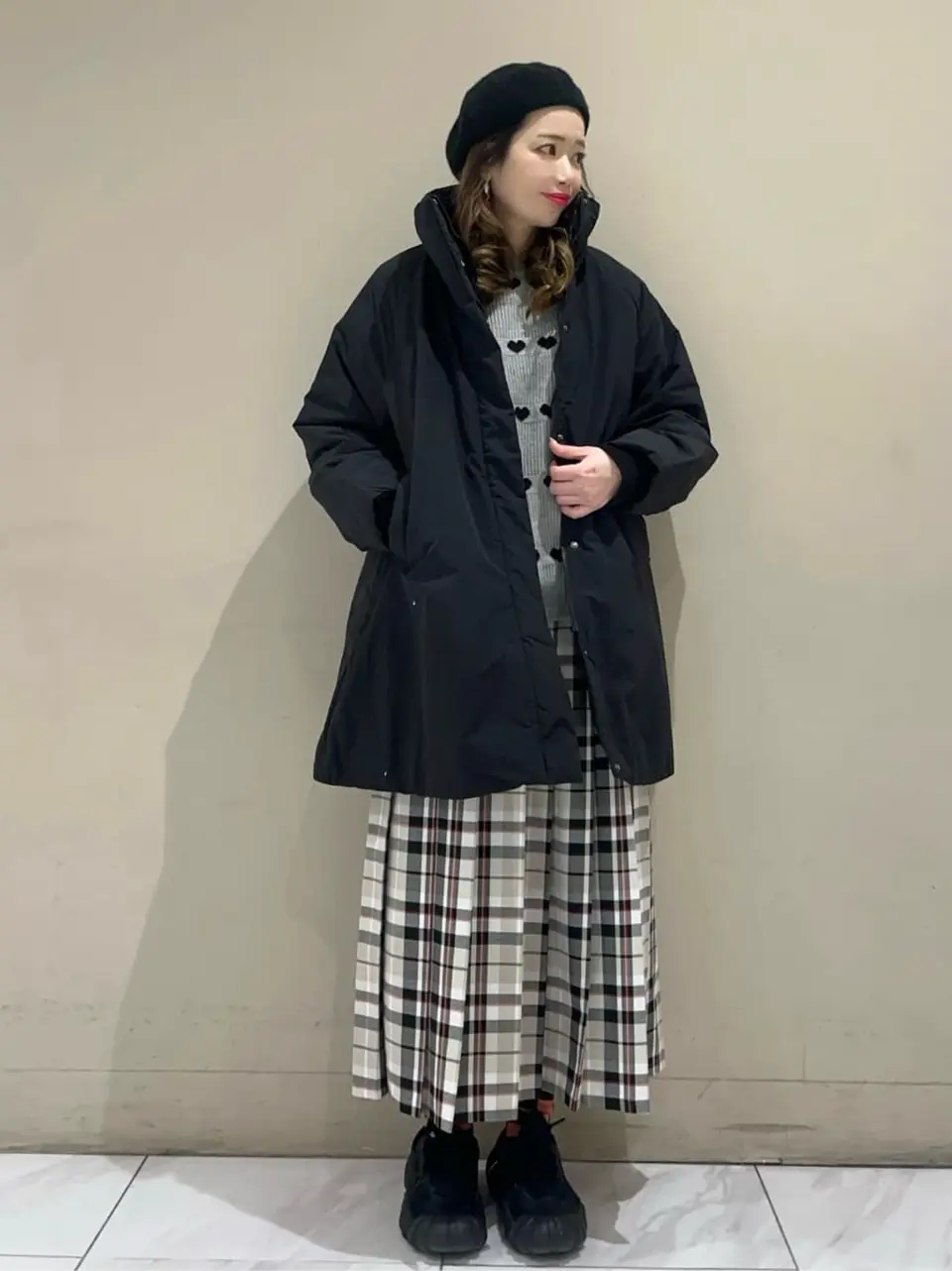 swing by ハートクルーネックニット/Green Parks（グリーン パークス