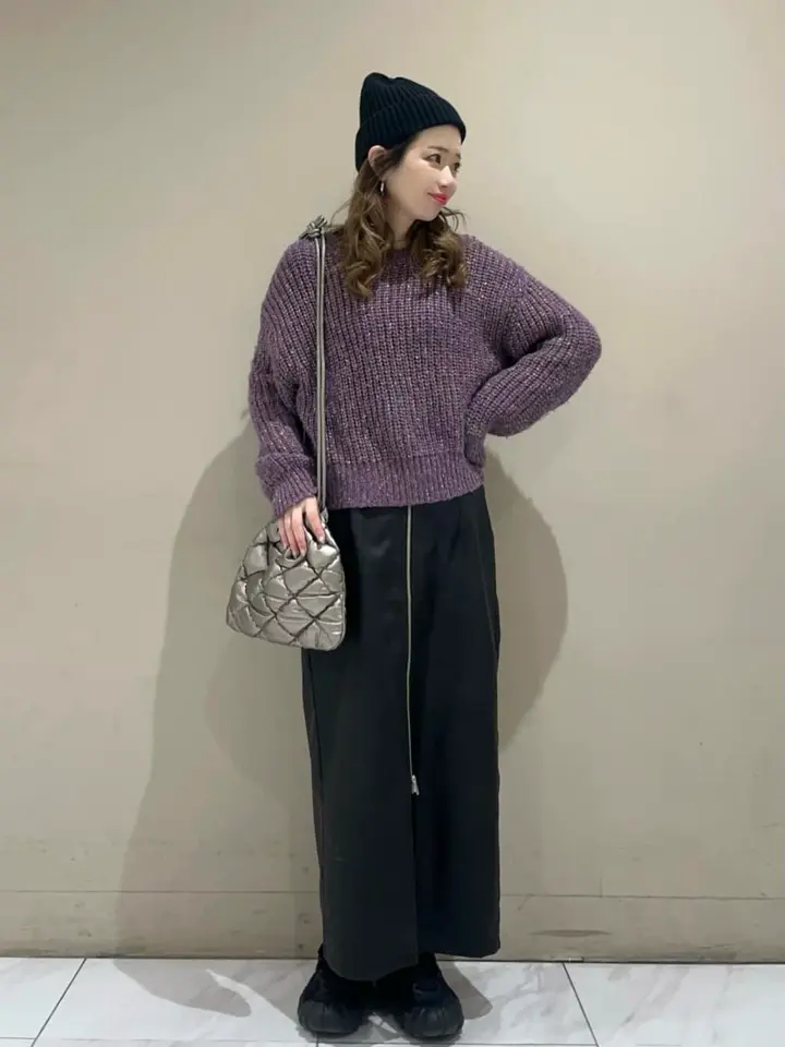 mixラメショートニットプルオーバー/Green Parks（グリーン パークス