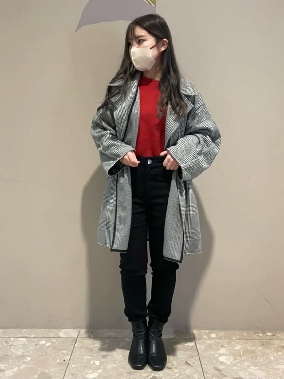 オーバージャケットコート(グレンチェック)/Green Parks（グリーン