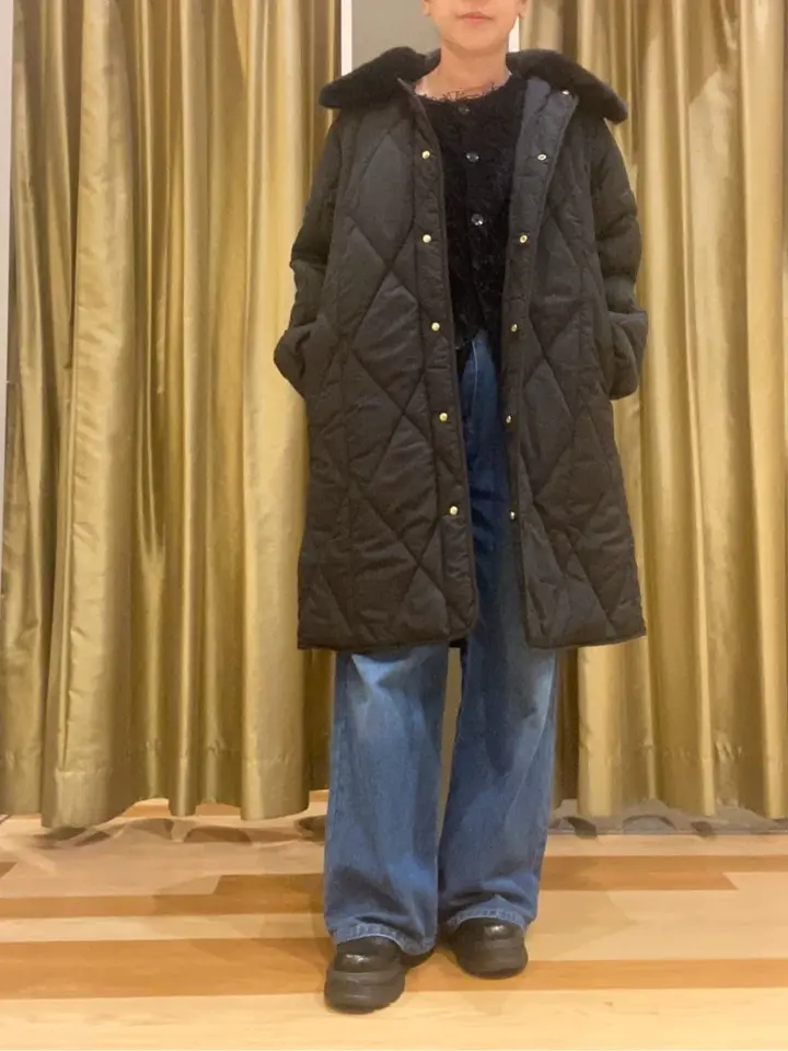 ファー衿ダイヤキルト中綿コート/Green Parks（グリーン パークス）の