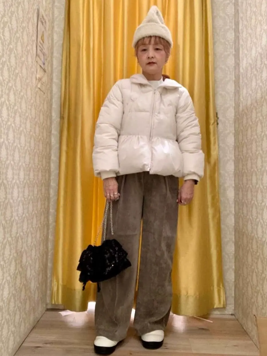 swing by ファイバーダウンペプラムコート/Green Parks（グリーン