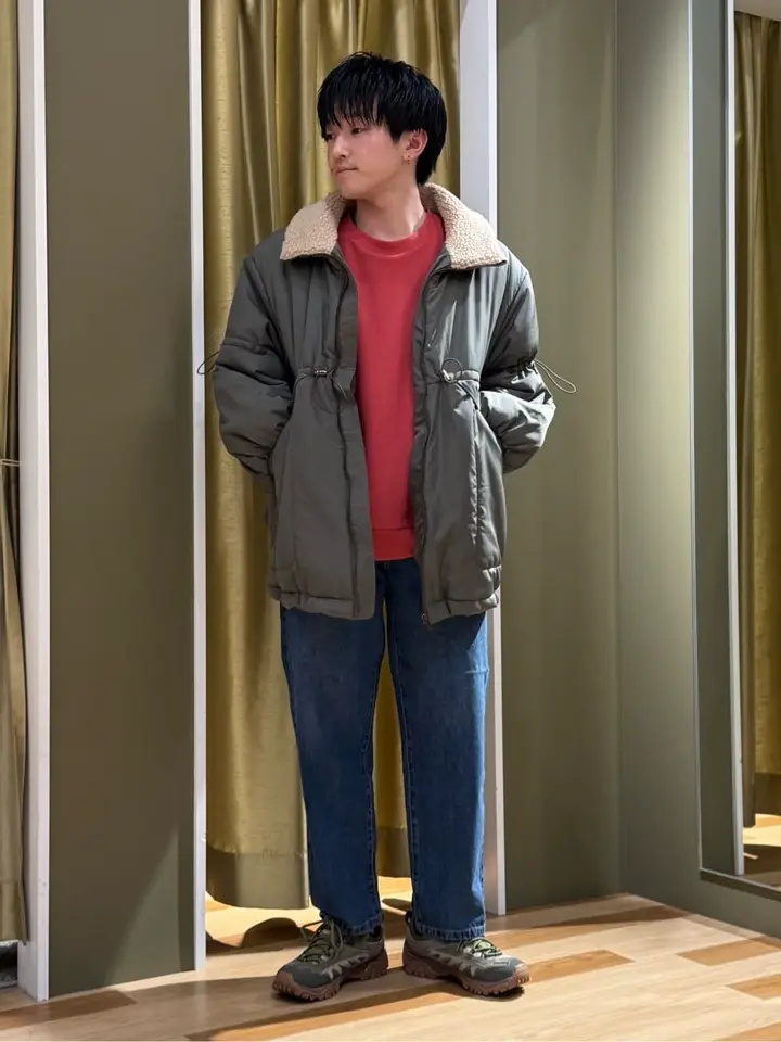 swing by 中綿スタンドカラーミリタリーコート/Green Parks（グリーン