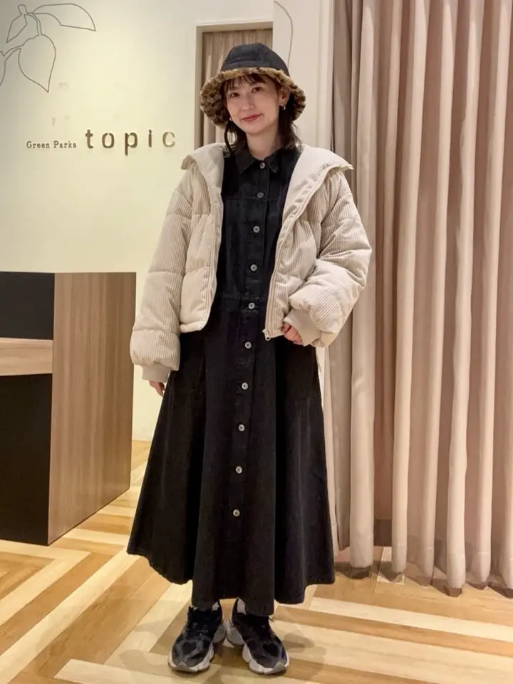 □ESCAR デニムロングジャケットワンピース/Green Parks（グリーン