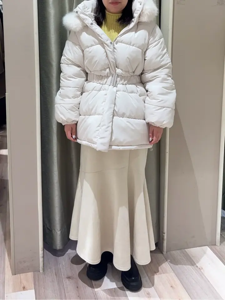 swing by ファイバーダウンベルト付コート/Green Parks（グリーン