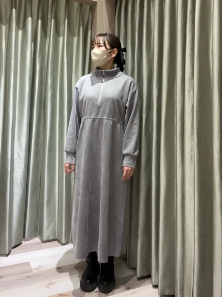 ELENCARE DUEスエードポンチドロストワンピ/Green Parks（グリーン