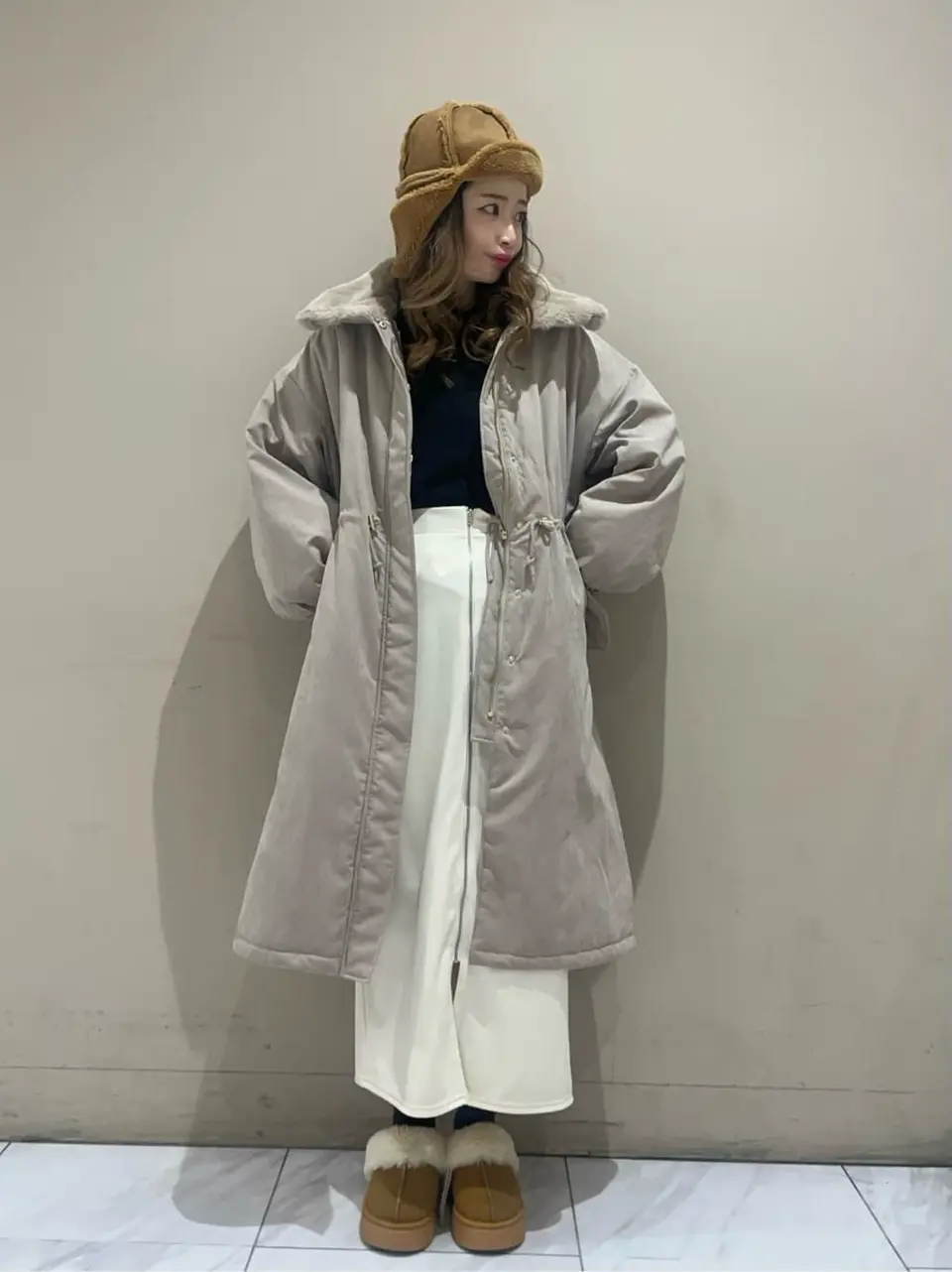 ムートンフライトキャップ/Green Parks（グリーン パークス）のハット