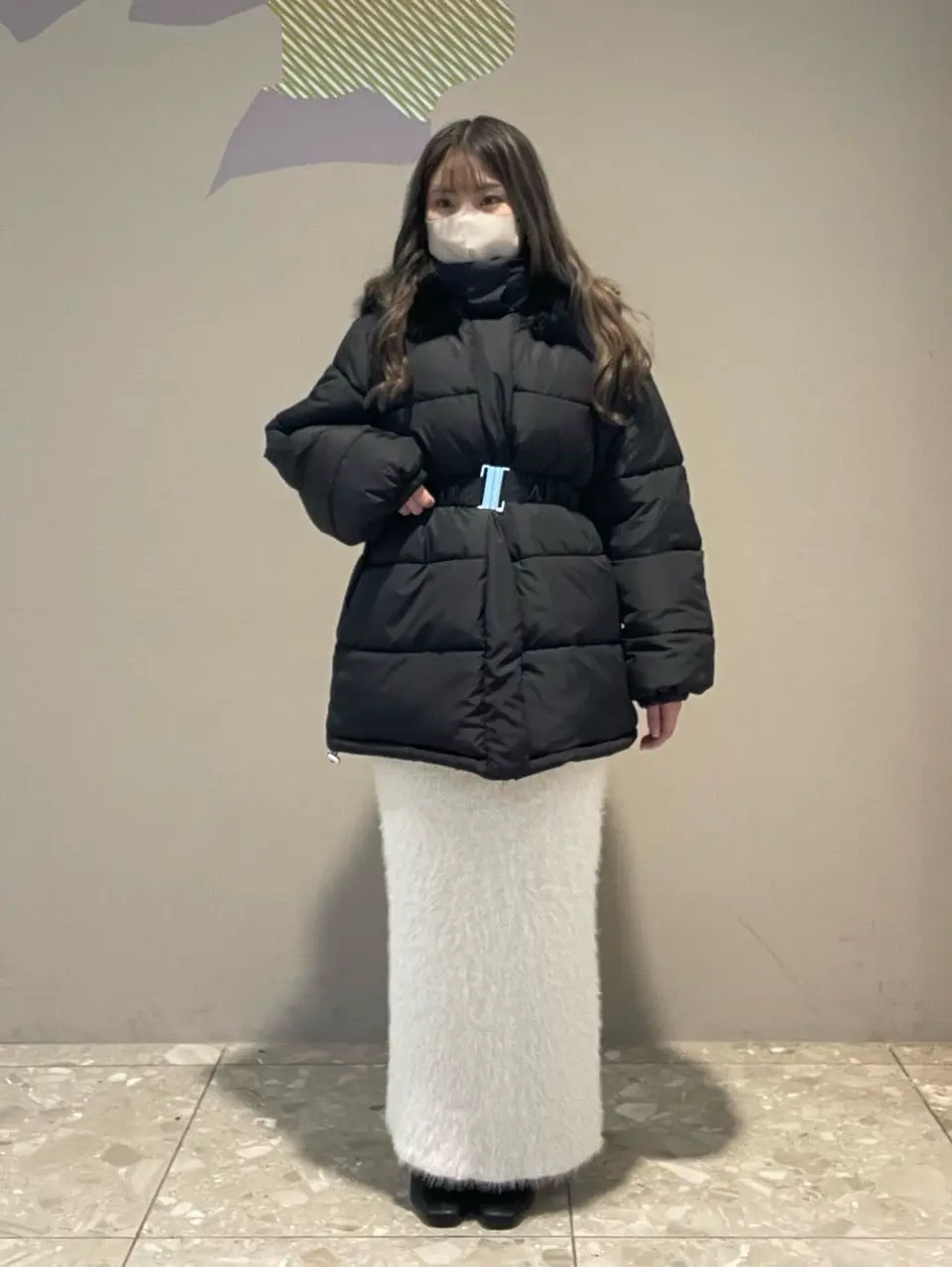 swing by ファイバーダウンベルト付コート/Green Parks（グリーン