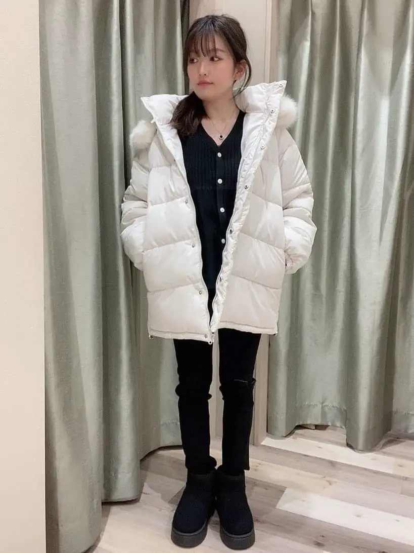 swing by ファイバーダウンベルト付コート/Green Parks（グリーン