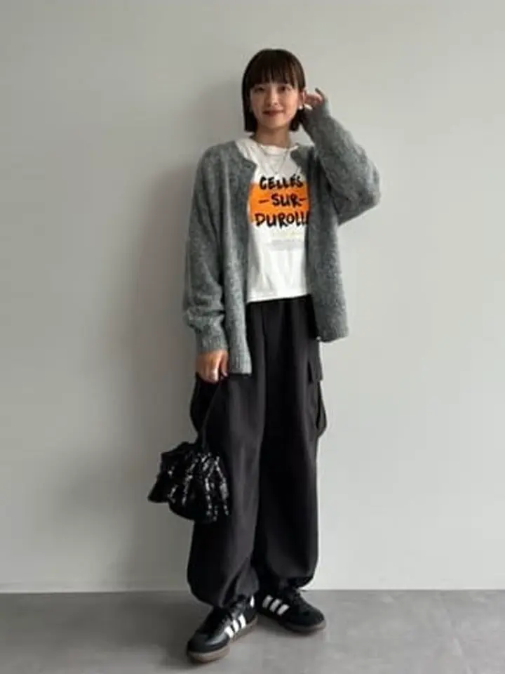 SUGAR SPOONスエードポンチカーゴパンツ/Green Parks（グリーン