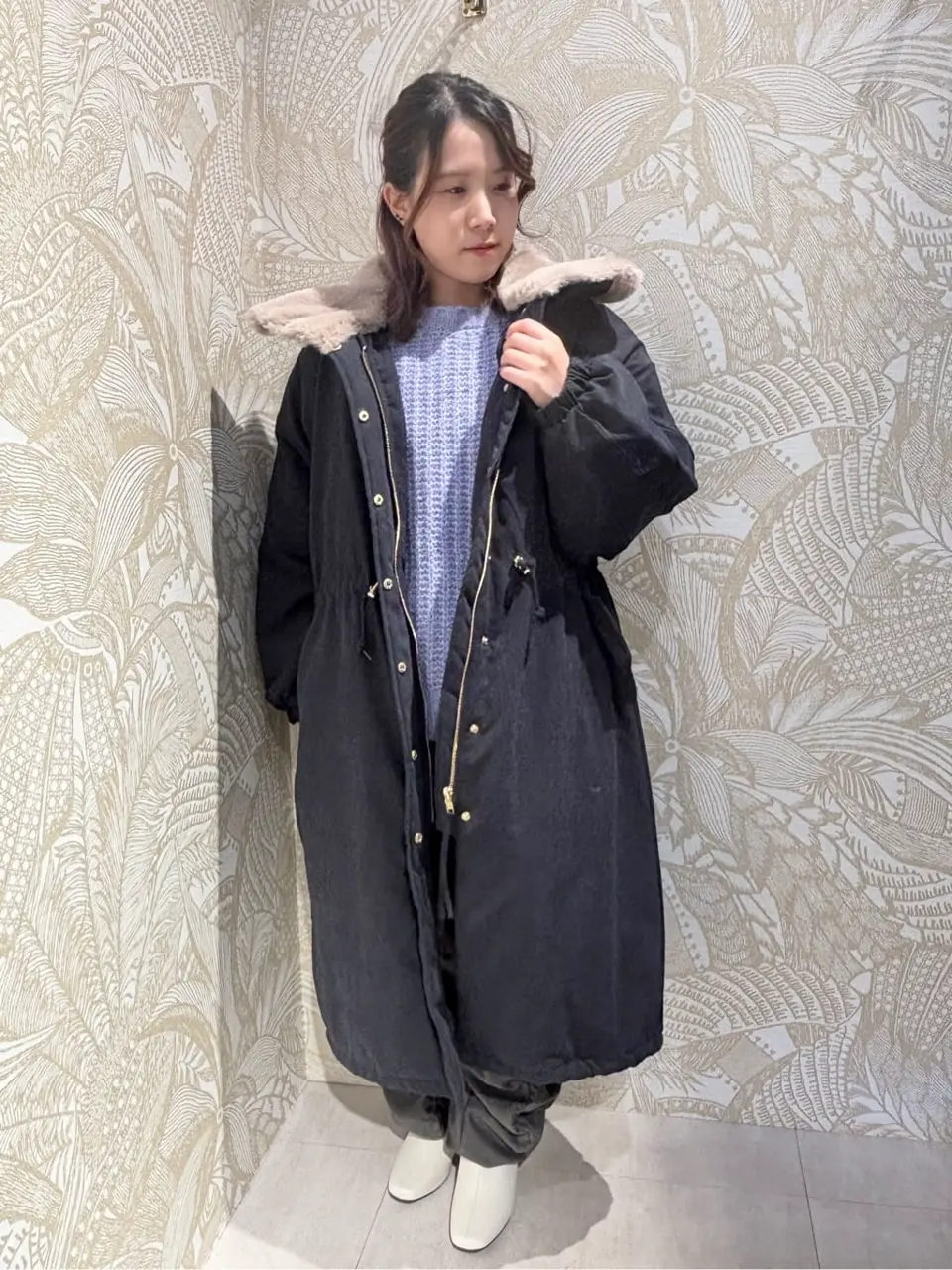 ざっくりローゲージニットプルオーバー/Green Parks（グリーン