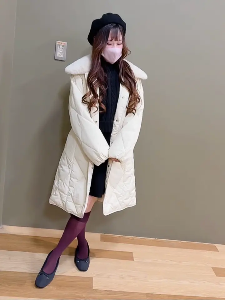 ファー衿ダイヤキルト中綿コート/Green Parks（グリーン パークス）の