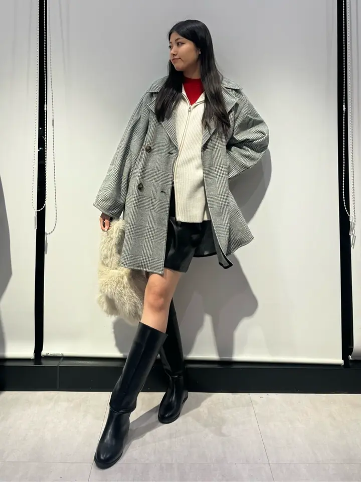 オーバージャケットコート(グレンチェック)/Green Parks（グリーン