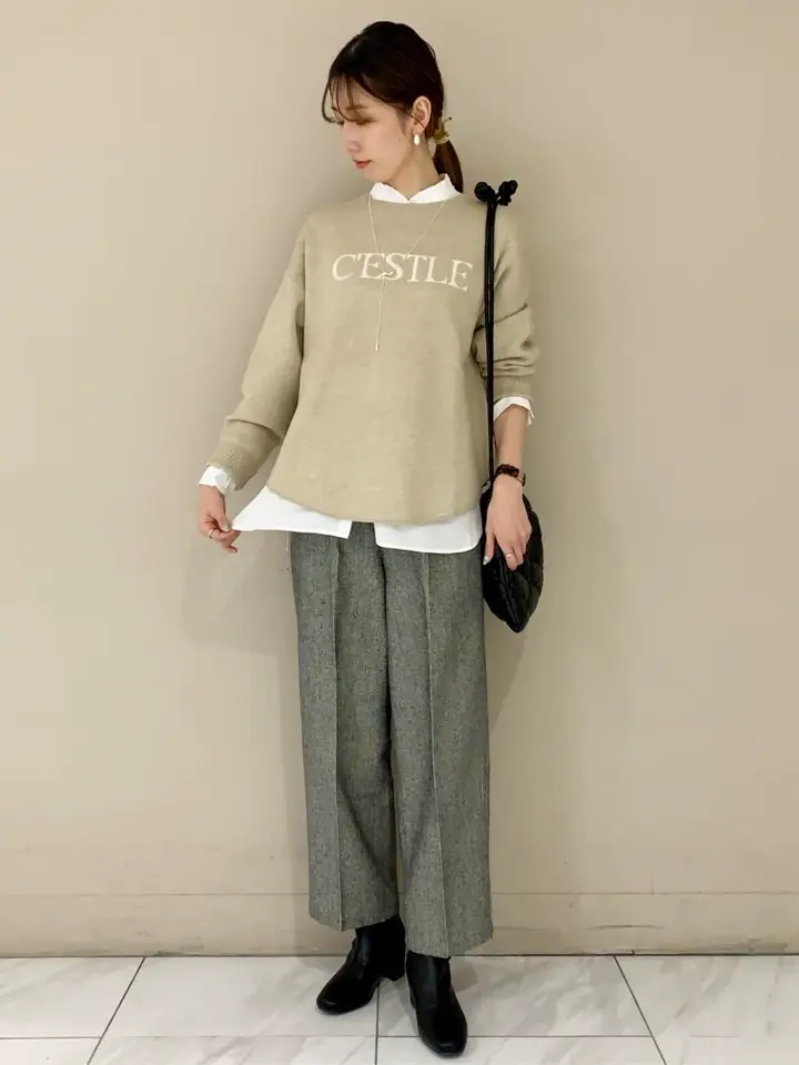 もちやわロゴニットプルオーバー/Green Parks（グリーン パークス）の