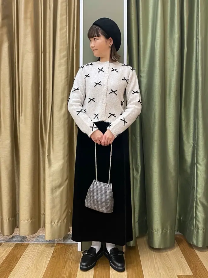 ✨新品未使用タグ付き✨M’S GRACYパール×リボン装飾ニット 上品デザイン バイカラーリボンデザインニットミニワンピース – Darich (ダーリッチ)