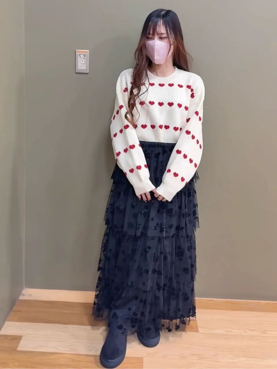 ELENCARE DUE フロッキーptチュールスカート/Green Parks（グリーン