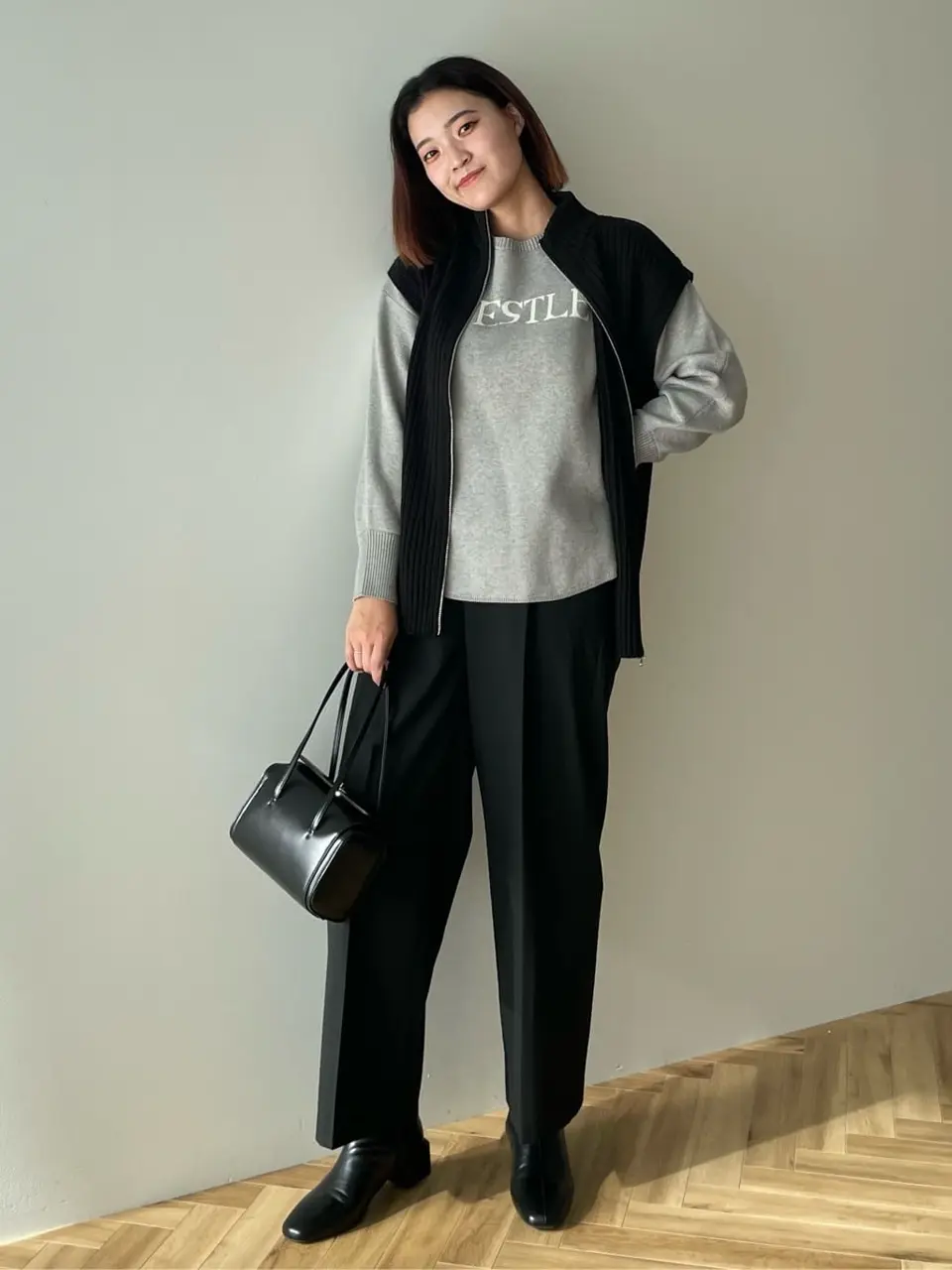 フロントジップベスト/AnriettMusée（アンリエットミュゼ）のベスト