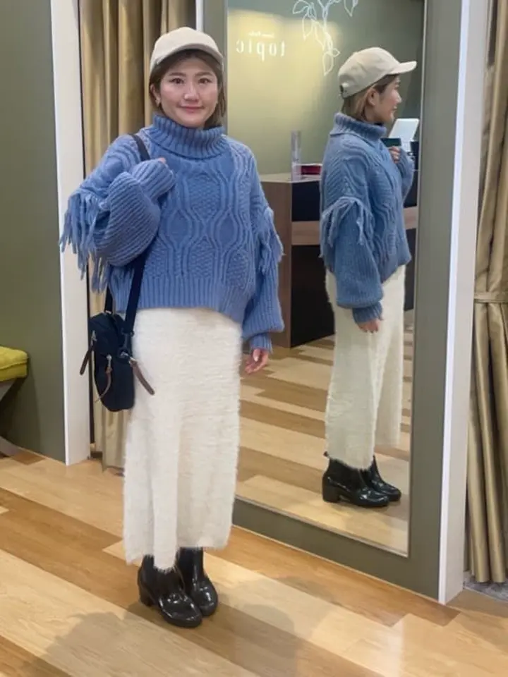 swing by フリンジタートルニット/Green Parks（グリーン パークス）の