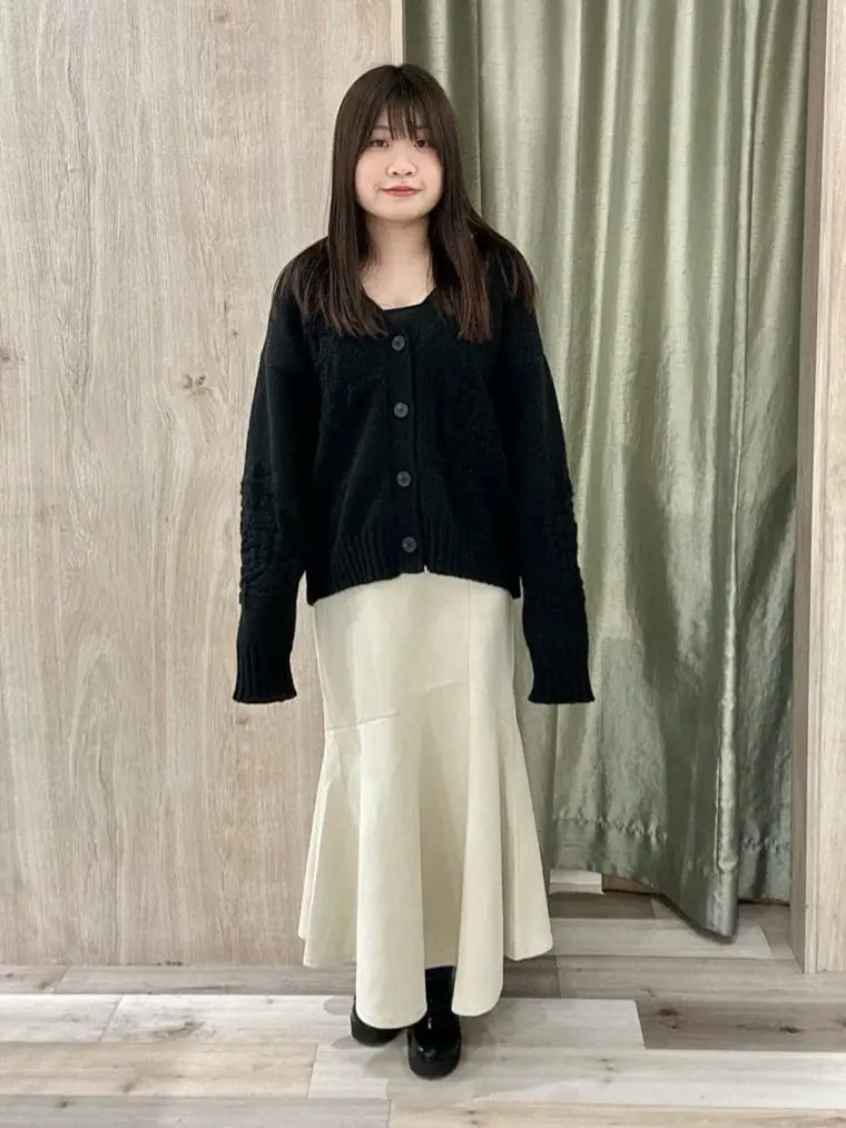 swing by バラ柄ニットカーディガン/Green Parks（グリーン パークス